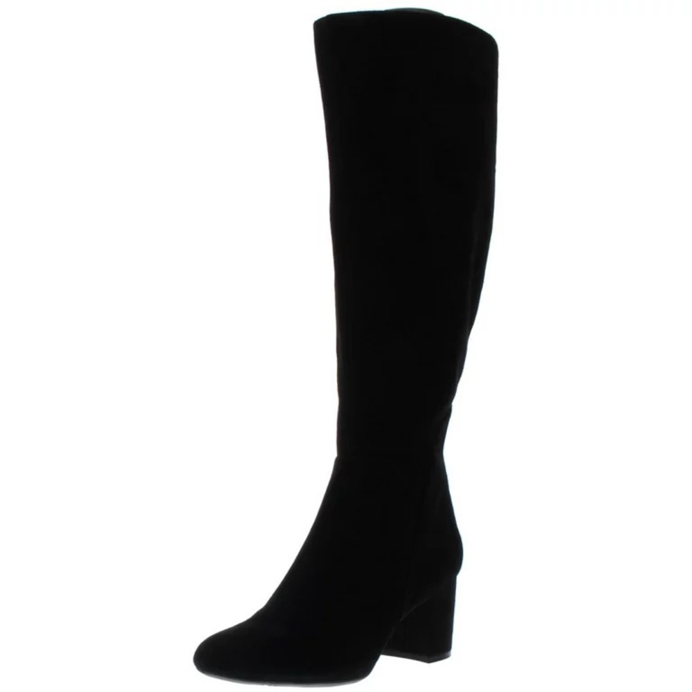 NWT INC Womens Radella Wide Calf Suede Knee-High Boots Black size 11